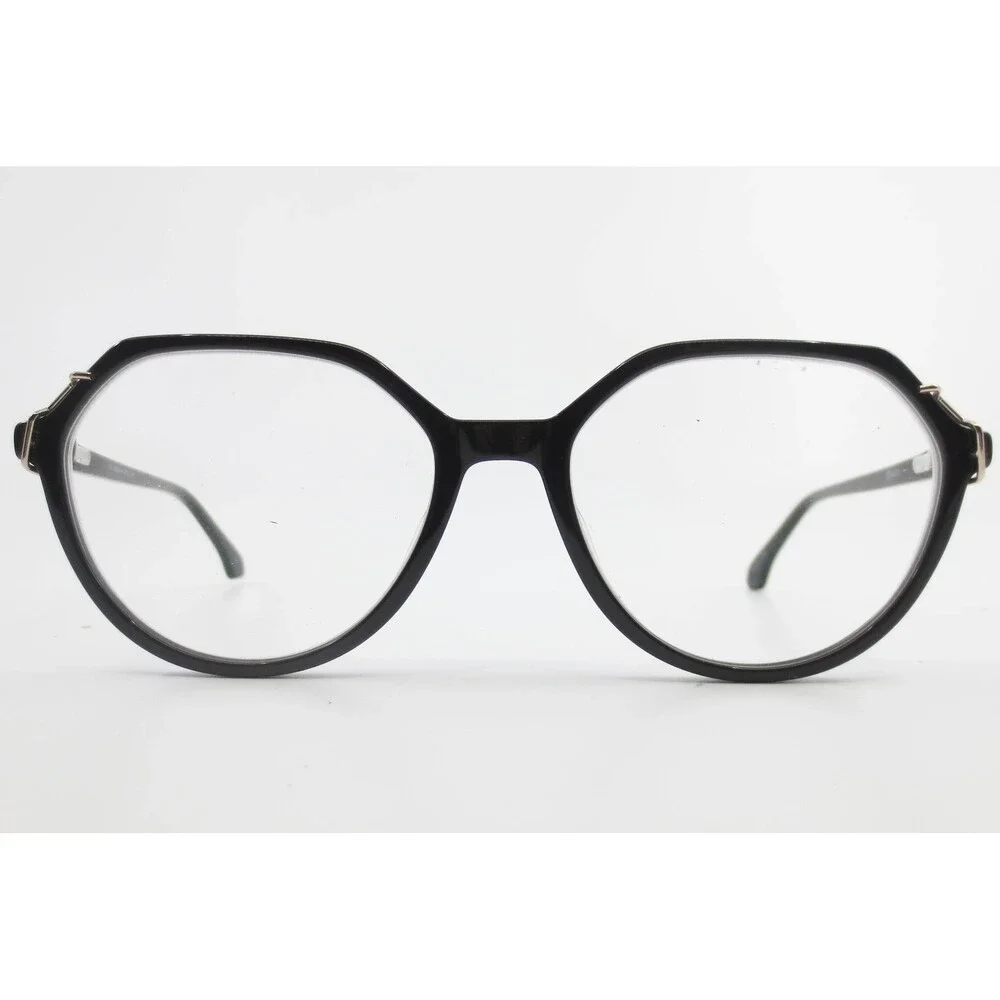 Otis + Grey OG 20238 BK Black Geometric Round Eyeglasses Frames 53-17-140